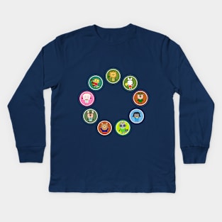 circle of friends from the woods Kids Long Sleeve T-Shirt